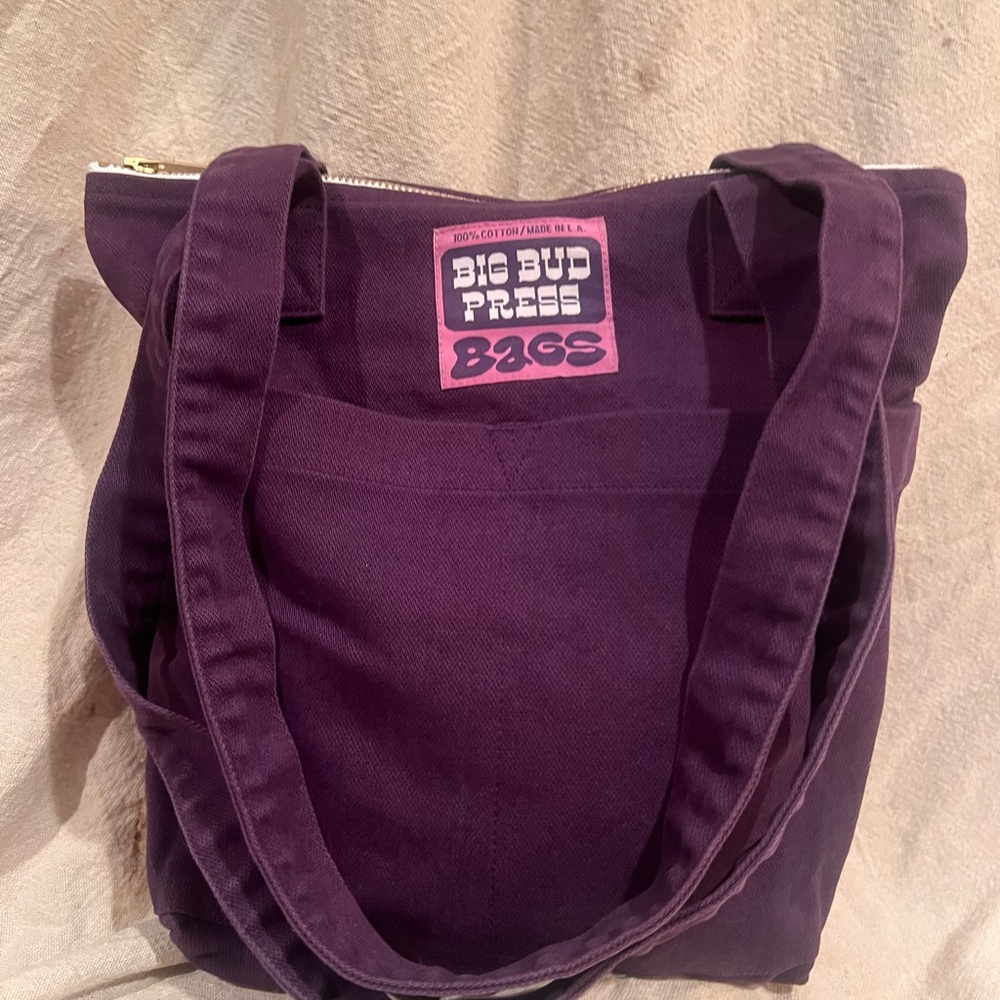 Big Bud Press Purple Canvas Tote Bag